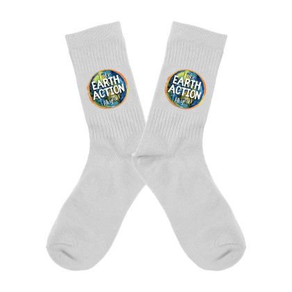 Custom Recycled High Sock - White