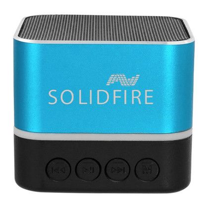 Custom Two Tone Square Bluetooth Speaker - Teal 