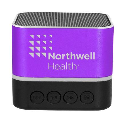 Custom Two Tone Square Bluetooth Speaker - Purple