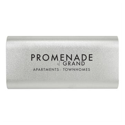 Custom 3600 mAh UL Voyager Power Bank - Silver 