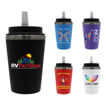 Custom 12 oz. Scout Tumbler with Straw Lid, Full Color Digital - All Colors 