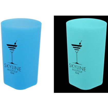 Custom Nite Glow 2 oz. Shot Glass - Neon Blue Custom Nite Glow 2 oz. Shot Glass - Neon Blue