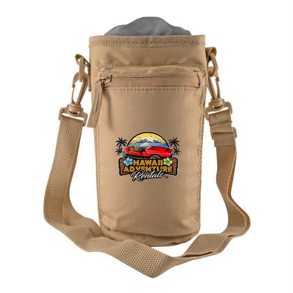 Custom Executive Bottle Tote - Tan 