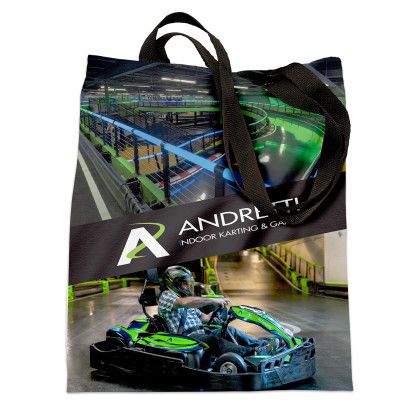 Custom Sublimated Tote Bag - 13.5"w X 15.5"h - Multicolor 
