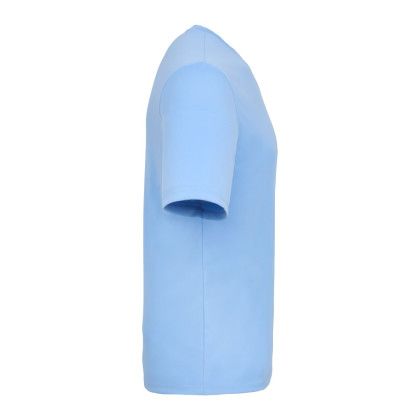 Custom DARA Men's Recycled Short Sleeve Tech Tee - Sky Side View