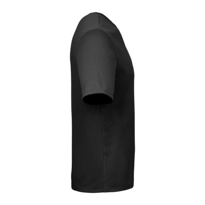 Custom DARA Men's Recycled Short Sleeve Tech Tee - Black Side View