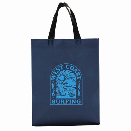 Custom On The Go Foil Lined Tote - Navy Blue Custom On The Go Foil Lined Tote - Navy Blue