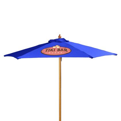 Promotional Wood Market Umbrella 7 ft. Lapis Promotional Wood Market Umbrella 7 ft. Lapis