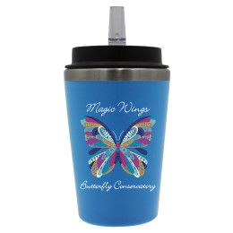 Custom 12 oz. Scout Tumbler with Straw Lid, Full Color Digital - Blue 