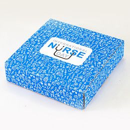 Custom 12" x 12" x 3" 4CP Full Bleed E-Flute Tuck Box - 4/0 - Multicolor Custom 12" x 12" x 3" 4CP Full Bleed E-Flute Tuck Box - 4/0 - Multicolor