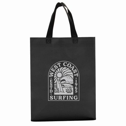 Custom On The Go Foil Lined Tote - Black Custom On The Go Foil Lined Tote - Black