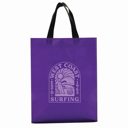 Custom On The Go Foil Lined Tote - Purple Custom On The Go Foil Lined Tote - Purple