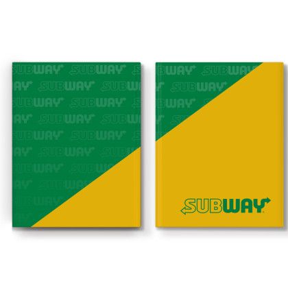 Custom Full Color Custom Medium Hardcover Layflat Notebook - Multicolor