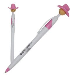 Custom Cowgirl Wild Smilez Pen - Pink 