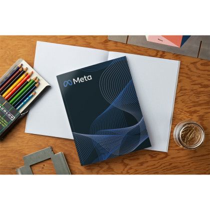 Custom Full Color Custom Medium Softcover Layflat Notebook/Journal - Front View