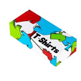 Custom 11" x 3" x 5" 4CP Full Bleed E-Flute Tuck Box - 4/0 