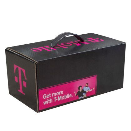 Custom 9" x 4.5" x 5" 4CP Full Bleed E-Flute Handle Box - 4/0 Custom 9" x 4.5" x 5" 4CP Full Bleed E-Flute Handle Box - 4/0