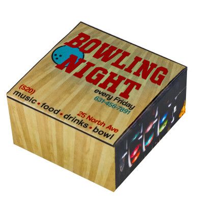 Custom 6" x 3.375" x 6.375" 4CP Full Bleed E-Flute Tuck Box - 4/4 Custom 6" x 3.375" x 6.375" 4CP Full Bleed E-Flute Tuck Box - 4/4