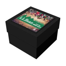 Custom Black Deluxe Gift Box 4" x 3" x 4"