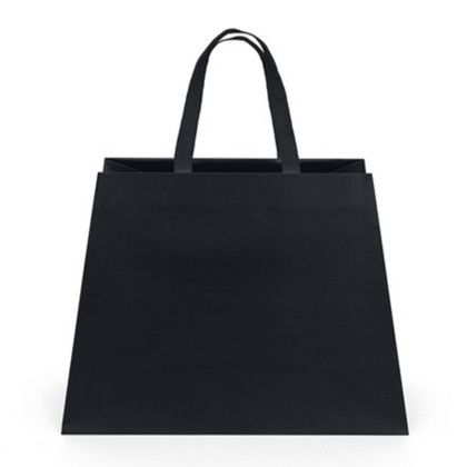 Custom McKinley Matte Laminated Bag - Black Back View