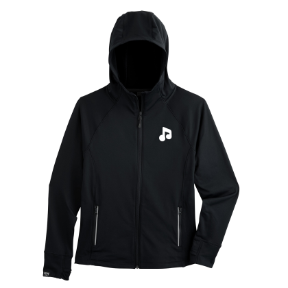 Custom Women's Weekender Full Zip Hoodie - Black 