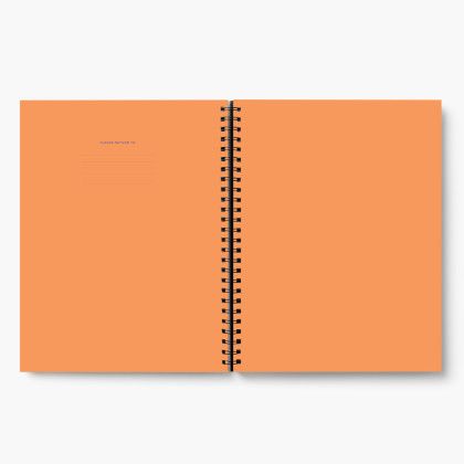 Custom Large Wire-O Notebook  - Front View