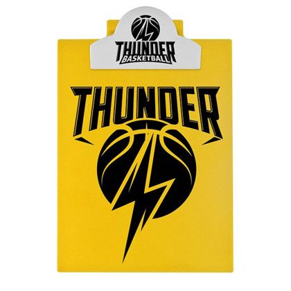 Custom Round Top ClipBoard - Yellow