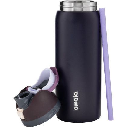 Custom 32 oz Owala Freesip Bottle - Navy Berry Straw, Lid, Bottle
