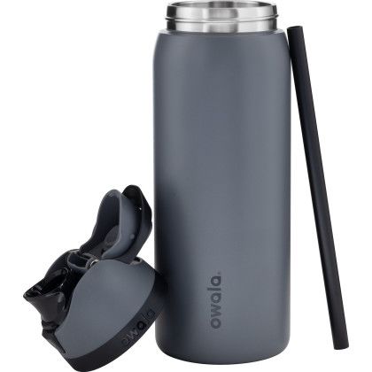 Custom 32 oz Owala Freesip Bottle - Grayt bottle, lid and straw