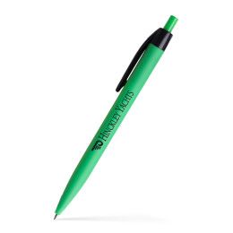 Custom Willow Satin Soft Touch Click Pen - Light Green