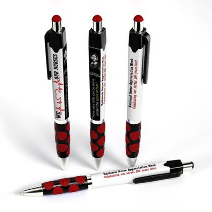 Custom Squared Madeline Performance Pen - Red