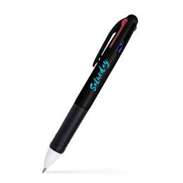 Custom Option 4-in-1 Multi-ink Click Pen - Black