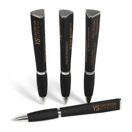 Custom Satin Soft Touch Performance Pen - Black