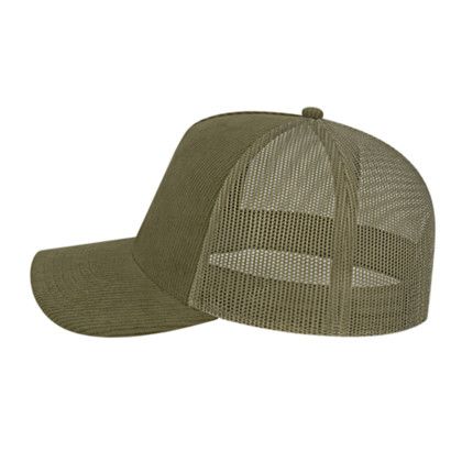 Custom Heritage Corduroy Trucker - Loden Side View