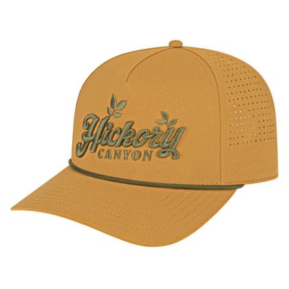Custom Summit Perforated Cap with Rope - Wheat With Loden Custom Summit Perforated Cap with Rope - Wheat With Loden
