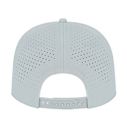 Custom Summit Perforated Cap with Rope - Smoke With Black Back View Custom Summit Perforated Cap with Rope - Smoke With Black Back View