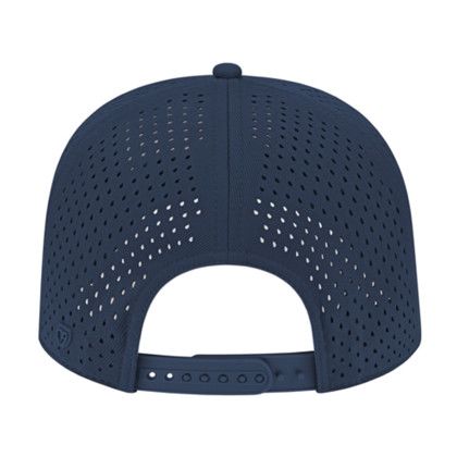 Custom Premium Water-Resistant Perforated Cap - Navy Back View