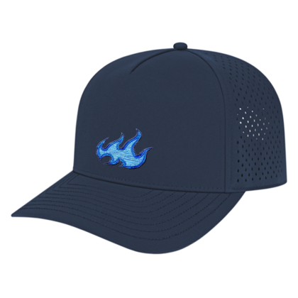 Custom Premium Water-Resistant Perforated Cap - Navy 