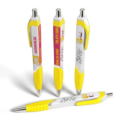 Custom Squared Tropical Performance Pen - Yellow