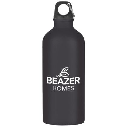 Custom 20 oz. Aluminum Bike Bottle - Black 