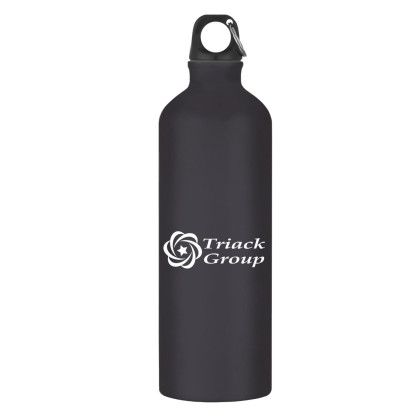 Custom 25 oz. Aluminum Bike Bottle - Metallic Black