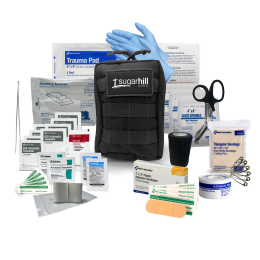 Custom Tactical Trauma & First Aid Kit - Black 