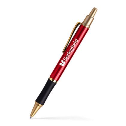 Custom Sleeker Click Pen Gold Accents - Burgundy