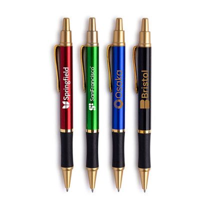 Custom Sleeker Click Pen Gold Accents - All Colors 