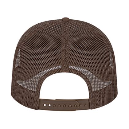 Custom Retro Foamie Trucker - Brown Back View