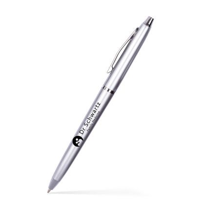 Custom  Lodger Twist Pen - Silver Accents - Silver