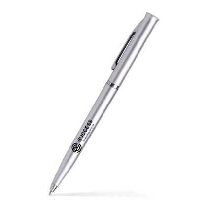 Custom Angel II Slim Twist Pen - Silver