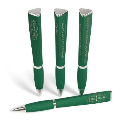 Custom Satin Soft Touch Performance Pen - Green