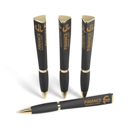 Custom Satin Soft Touch Performance Pen - Gold