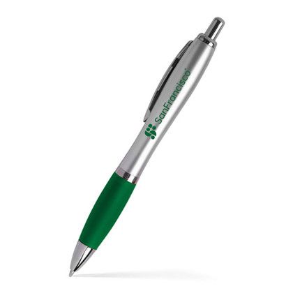 Custom Basset II Click Pen - Green